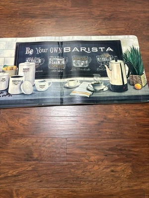 Alfombrilla de cocina antifatiga, negro blanco gris Foto 1 de 4