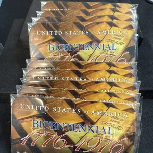 Lot 9 United States Of America Bicentennial Half Dollars With 24 Kt Overlay! - Bild 1 von 4