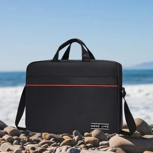 Menz Lyfe METROBAG Laptop & Essentials Zipper Hand Carry Case Shoulder Strap - Picture 1 of 6