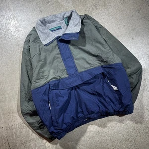 Vintage 90s Claybrooke Sport Two-tone Jacket Medium - Picture 1 of 7