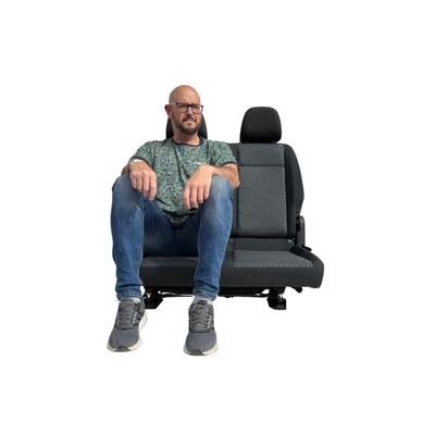 Van Seat - REAR DOUBLE - Low & Slim - Great for CAMPERS & SMALL SPACES !!! - Image 1 of 4