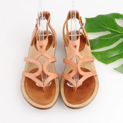 Gentle Souls Womens Upon A Star Sandal Size 10 Peach Pink Leather Strappy Shoe - Image 1 of 4