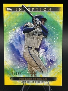 2024 Topps Inception - Freddie Freeman #42 Yellow /199 - Picture 1 of 2