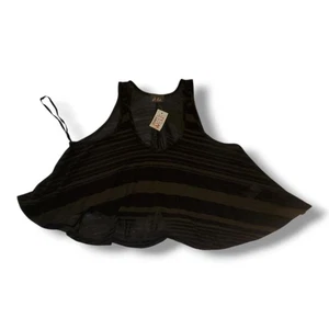 Women's Dots Green & Black Crop Top. Soze Medium - Picture 1 of 8
