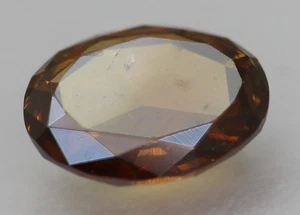 0,33 Karat Braun Orange Oval ROSENSCHLIFF Natürlicher MINED Diamant 5,12 x 4,19 mm B VIDEO - Bild 1 von 3