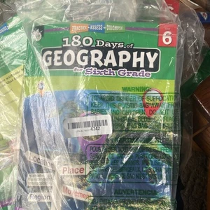 Jennifer Edgerton 180 Days of Geography for Sixth Grade (Paperback) - Picture 1 of 2
