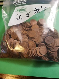 3,5 libras de centavos de trigo de cobre sin buscar del oeste - Imagen 1 de 3