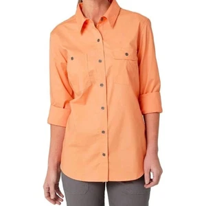 Wrangler RIGGS NUEVO CON ETIQUETAS Ropa de Trabajo Para Mujer Ventilada Clima Cualquier Cosa Abotonada Naranja Med - Imagen 1 de 15