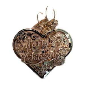 Danbury Mint 2019 anual oro 23k corazón del árbol de Navidad adorno - Imagen 1 de 12