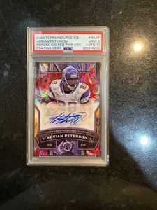 2024 Topps Resurgence Resurgence Signatures Adrian Peterson #RS-AP /5 PSA 9 - Bild 1 von 2