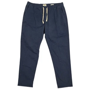 Marine Layer Saturday Pant Athletic Fit Slate Blue Mens 2XL Drawstring New - Picture 1 of 9