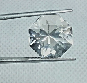 14.90 Cts Natural White Topaz Octagone VVS Loose Gemstones - Picture 1 of 4