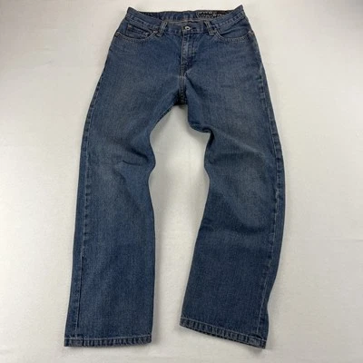 Vintage Volcom Black Bart Straight Leg Blue Denim Skater Jeans Mens 28x27.5 Y2K - Image 1 of 4
