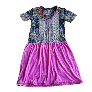 Johnny Was Mujer Talla XXS Multicolor Rosa Túnica Vestido Elástico - Imagen 1 de 6