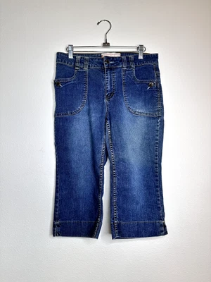 Pantalones capri Arizona Jean Co. Juniors talla 12 vintage Y2K bolsillos con solapa  Foto 1 de 4