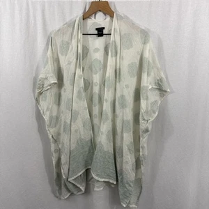 Ann Taylor Sage Green Kimono Beach Coverup Open Front Boho Hippie / One Size - Picture 1 of 8