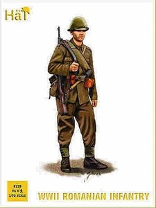 HaT Miniatures 1/72 WORLD WAR II ROMANIAN INFANTRY Figure Set - Picture 1 of 4