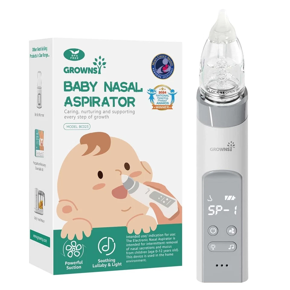 GROWNSY Nasal Aspirator for Baby or Toddler (BC023) Electric