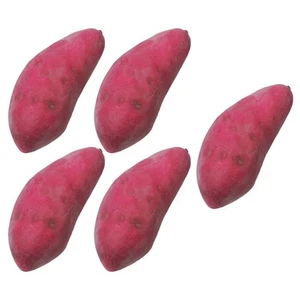 5 Pcs Di Patate Viola Ornamento Vegetale Verdure in Schiuma - Foto 1 di 12