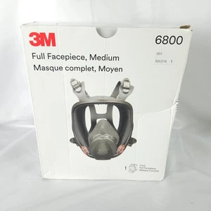 3M Full Face Reusable Respirator Size Medium Gas Mask Facepiece 6800 - Picture 1 of 5