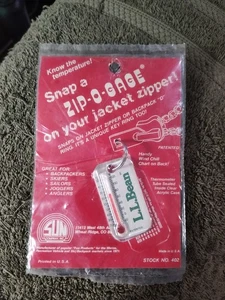 L.L.Bean Early Winters Zip-O-Gage Thermometer Limited Edition Men - Rare - Picture 1 of 5