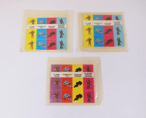 3x Kellogg's Mattel Captain Power Sticker Set Scatola Cereali Premio Vintage 1987 NOS - Foto 1 di 4