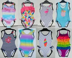 Girls One-Piece FLAPDOODLES Swimsuit Swimming Costume Swimwear 2 3 4 5 6 7 8 New - Picture 1 of 57