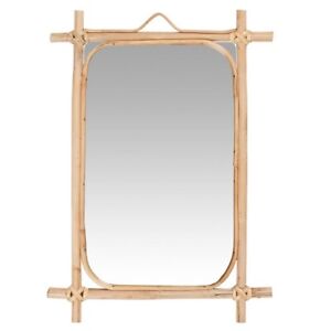 Wall Mirror Bamboo Hanging With Edge by Ib Laursen