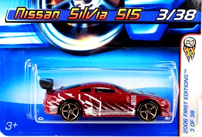Nissan Silvia S15 2006 1:64 más rápido que nunca 03/38 rojo Hot Wheels Foto 1 de 4