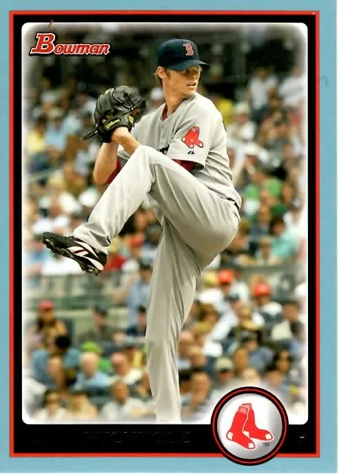 2010 Bowman #126 - Clay Buchholz blue parallel numbered #352/520 - Image 1 of 1