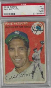 1954 Topps #17 Phil Rizzuto PSA 1 Mk Yankees - Bild 1 von 2