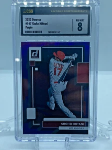 2022 Donruss Purple Foil #147 Shohei Ohtani CSG 8 - Picture 1 of 2