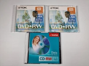 2x TDK DVDRW + Imation CDRW - Picture 1 of 7