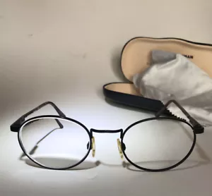 ALTAIREYEWEAR MOD 530 Eyeglasses Frame Made In Italy Black Vintage - Picture 1 of 12