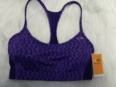 Sujetador deportivo CHAMPION Duo Dry SOPORTE MEDIO con copas extraíbles 3366 púrpura XS *NUEVO CON ETIQUETAS Foto 1 de 4