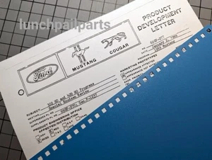 COPY 1969 Ford Internal Memo Announcing Names for New Mustang Boss 302 and 429 - Picture 1 of 7