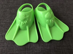 Cabbage Patch Kids Green Flippers Swim Swimming Beach - Picture 1 of 3