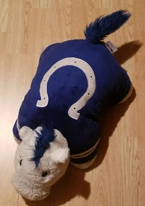 Indianapolis Colts Pillow Pet NFL Plush Toy Stuffed Animal Blue White Horse - Picture 1 of 7