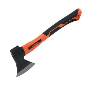 Axe Fiber Handle Black 1.25LB Wood Log Fire Place Chopping Cutting - Picture 1 of 7