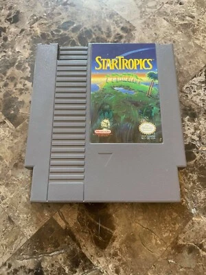 Star Tropics Nintendo NES 1990 Game Cart Only Authentic Cleaned & Tested Works - Image 1 of 4