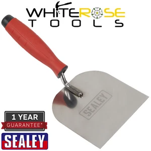 Sealey Margin Trowel Stainless Steel Rubber Handle 120mm - Picture 1 of 4
