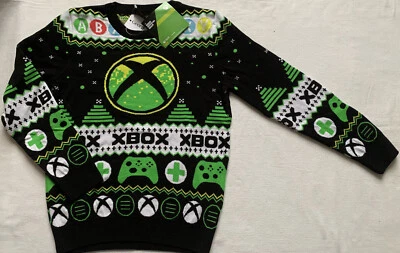 Nuevo con etiquetas Niño X-Box Navidad Navidad Navidad Jersey Festivo Talla 7 8 9 10 11 años Foto 1 de 4