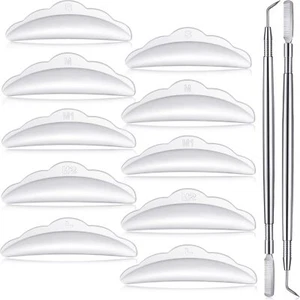 52 Pieces Eyelash Lash Perm Tools 50 Pieces Silicone Eyelash Pads with 2 Piec... - Picture 1 of 6