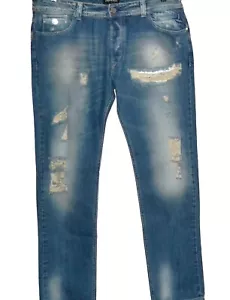 Xagon Man Blue Casual Men's Jeans Size US 38 XL EU 54 NEW - Picture 1 of 12