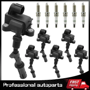 6x Ignition Coil & 6 DOUBLE IRIDIUM Spark Plug Set For Mercedes-Benz UF733 UF741 - Picture 1 of 9