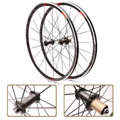 700C Ultralight Road Bike Wheelset Pull Straight Flat Spokes Clincher V/C Brake - Image 1 of 4