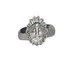 Sterling Silver 925 Smiling Sunflower Ring