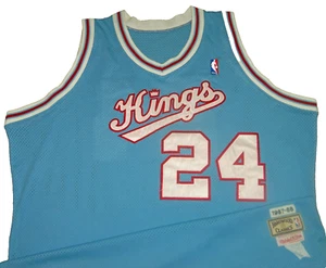 VINTAGE REGGIE THEUS SACRAMENTO KINGS 1987-88 MITCHELL & NESS THROWBACK JERSEY - Picture 1 of 5