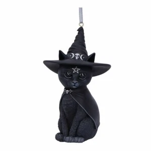 Nemesis Now Purrah Cat Kitten Witch Occult Pentagram Hanging Ornament B5596T1 - Picture 1 of 6