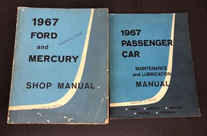 Original 1967 Ford Mercury Shop Manual Car Van Bronco Maintenance /Lubrication - Picture 1 of 12